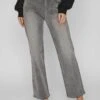Vila Wide Fit Mid-Rise - Flared Jeans - Grey Denim -Dames 00728749b441439cb78c84d19cbc6496