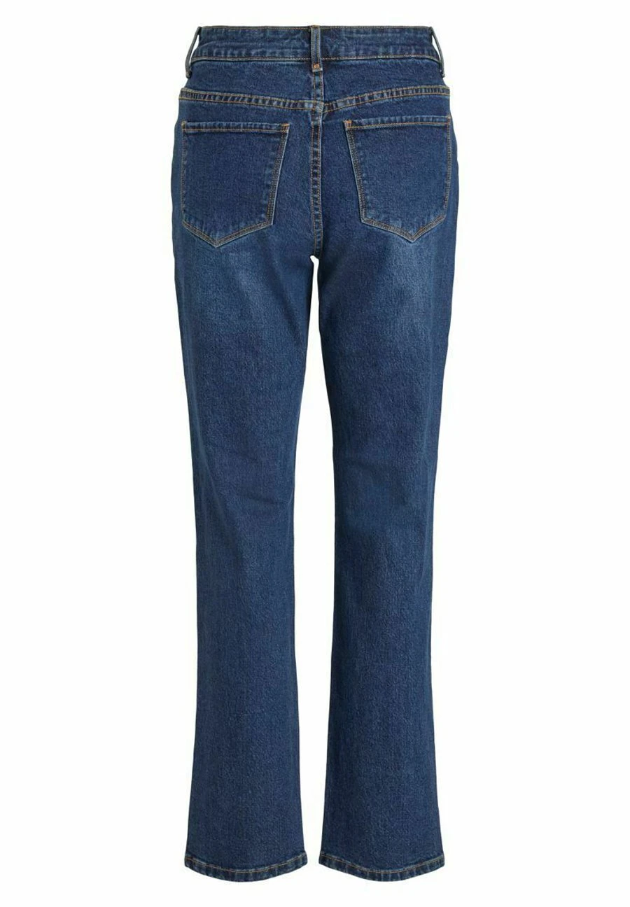 Vila Straight Leg Jeans - Dark Blue Denim 8 Vila Straight Leg Jeans - Dark Blue Denim - Afbeelding 6