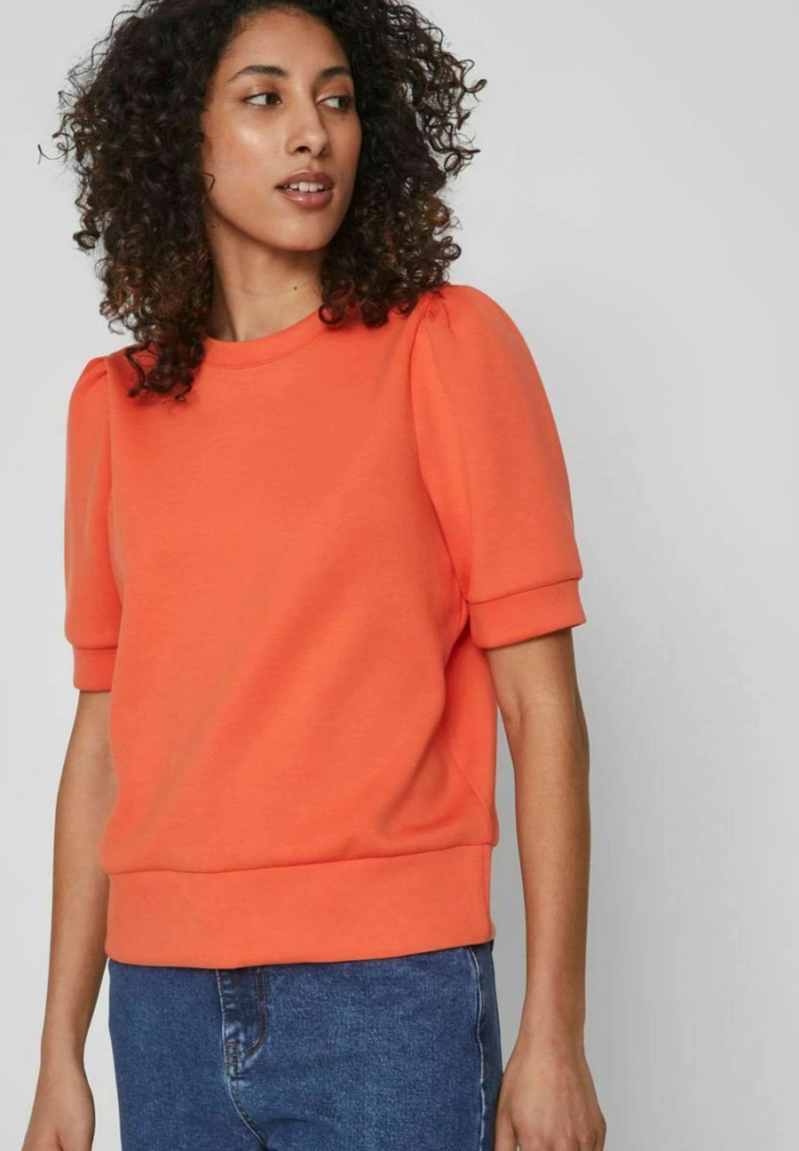 Vila Mit Kurzen Ärmeln- T-Shirt Basic - Tigerlily 6 Vila Mit Kurzen Ärmeln- T-Shirt Basic - Tigerlily - Afbeelding 4