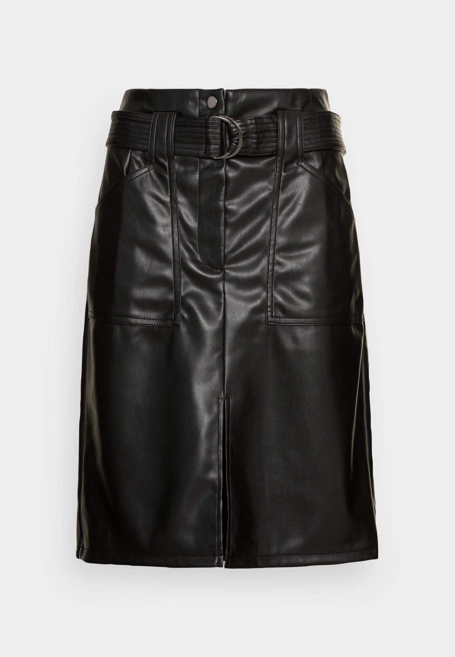 Vila Vipen Coated Skirt - A-Lijn Rok - Black 3 Vila Vipen Coated Skirt - A-Lijn Rok - Black