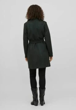 Vila Halflange Jas - Darkest Spruce -Dames 02c1f970a2fb4d7ab533729c6283021e