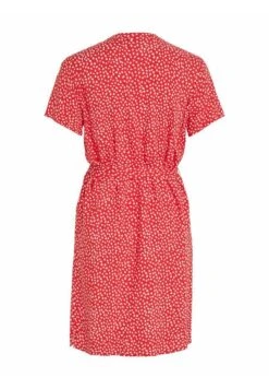 Vila Kurzärmeliges - Blousejurk - Mars Red -Dames 032c293f44ec44cfb96999a4ee84f103
