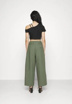 Viwilda Lia Hw Belt Wide Pants/Ptt - Broek - Green -Dames 0558c6e0ce094f5ca164e389e6e0affe