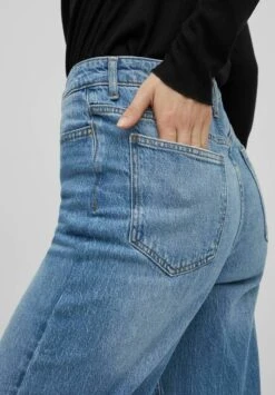 Vila High Waist - Straight Leg Jeans - Blue -Dames 056e24ec3ae74ff994f7932e06ca801e