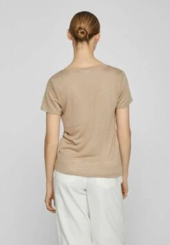 Vila Mit V-Ausschnitt Kurzärmeliges - T-Shirt Basic - Savannah Tan -Dames 06706efc305d4ff08ca553e3b07bdd0c