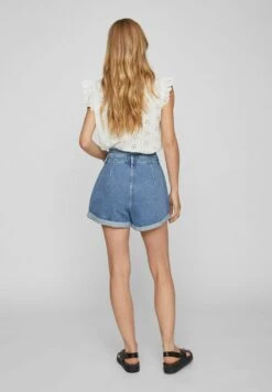 Vila High Waist - Jeansshort - Light Blue Denim -Dames 06f2aee563f44253b13653f2a7ad0981