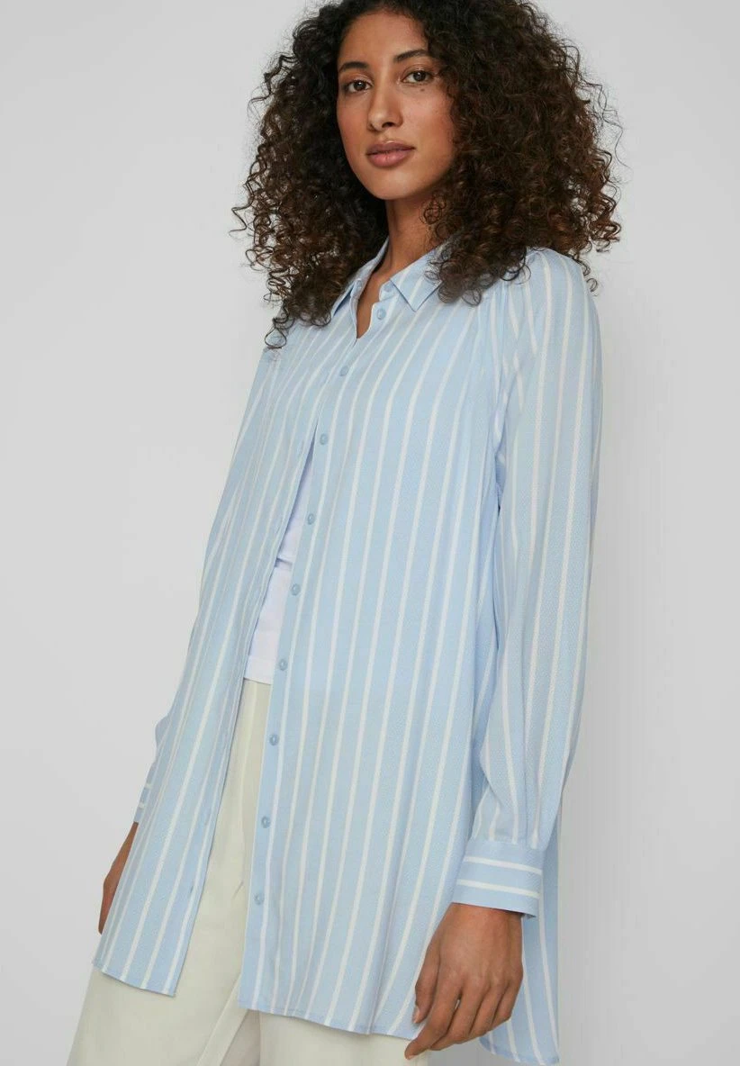 Vila Langes Gestreiftes - Overhemdblouse - Kentucky Blue 7 Vila Langes Gestreiftes - Overhemdblouse - Kentucky Blue - Afbeelding 5