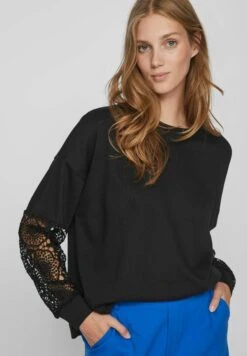 Vila Oberteil Mit Langen Ärmeln Sweat - Sweater - Black -Dames 0793889ae36847a18fd774adbc6f06a8
