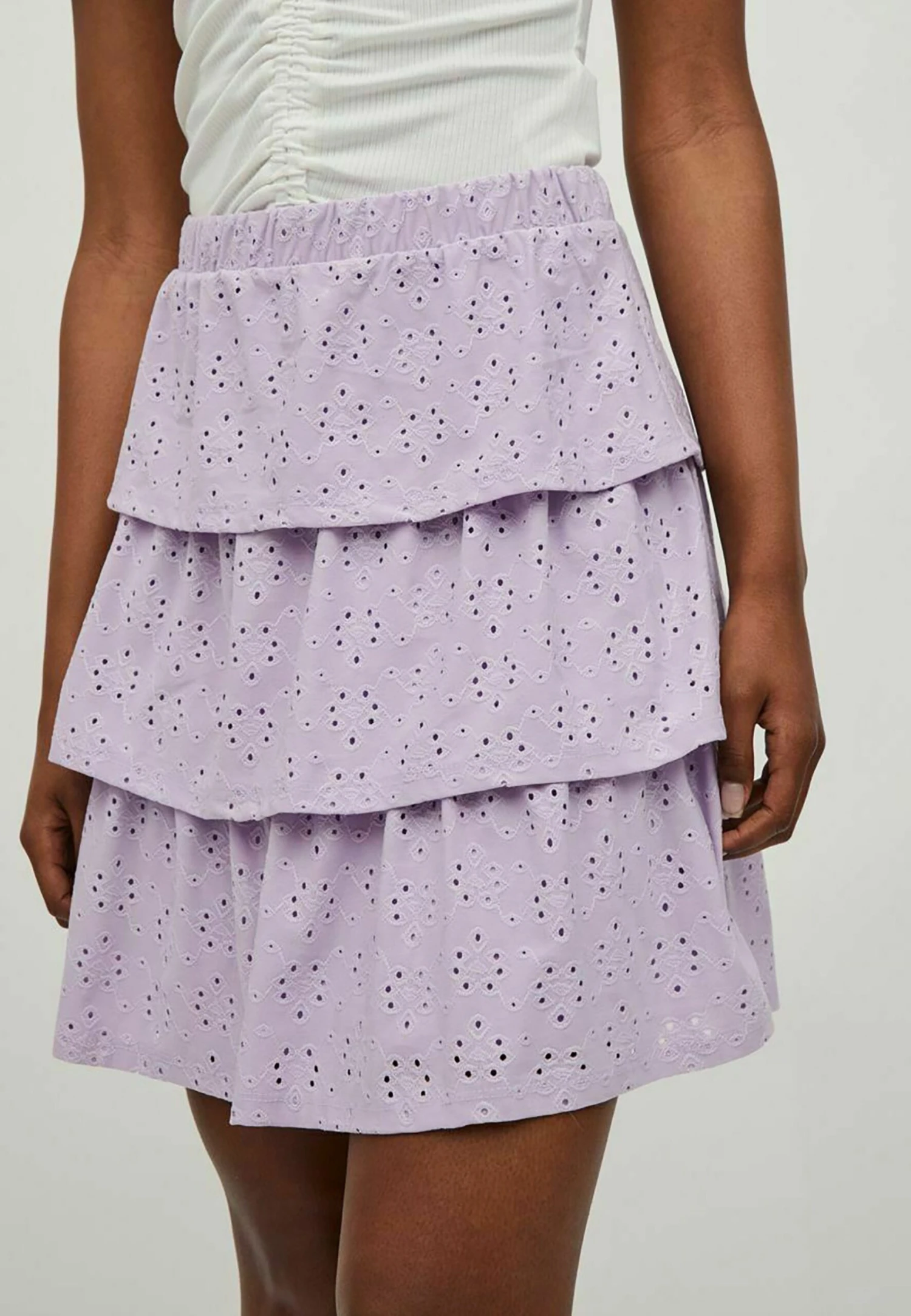 Vila Minirok - Pastel Lilac 6 Vila Minirok - Pastel Lilac - Afbeelding 4