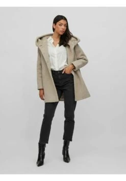 Vila Halflange Jas - Natural Melange -Dames 0b0530592d264d4bbbeb77ecfa2d4d8f