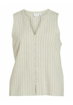 Vila Ärmellose - Blouse - Super Light Natural Melan -Dames 0d8dee8e1641417386ad5e5711a23107