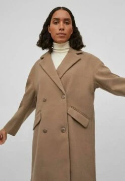 Vila Halflange Jas - Walnut -Dames 0f93801ad5b74b9b805c64834dc95c33