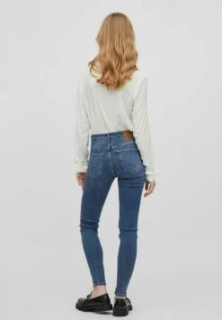 Vila Jeans Skinny Fit - Medium Blue Denim -Dames 0fbe22c8c77149039fd0d5ffba42d4be