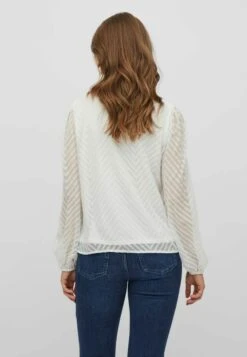 Vila Detailreiche - Blouse - Cloud Dancer -Dames 0fde4c15e91d489b8bec68a46c6c57ba