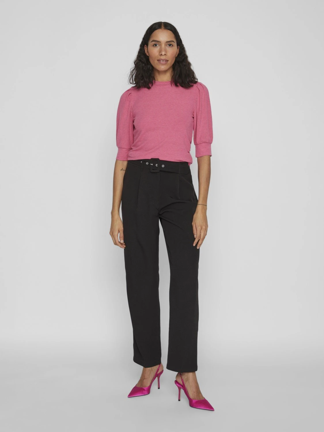 Vila Vifelia - Longsleeve - Pink Yarrow 4 Vila Vifelia - Longsleeve - Pink Yarrow - Afbeelding 2