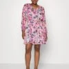 Vifalia V NeckShort Dress - Jurk - Magenta Haze -Dames 115493c0bc5444de8506f35d4f4991c3