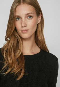 Vila Langärmeliger - Trui - Black -Dames 11c22c9625a145e692bbf7e93234cec6