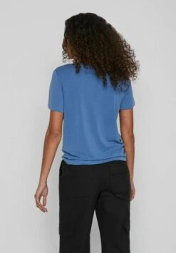 Vila Kurzärmeliges Rundhals - T-Shirt Basic - Federal Blue -Dames 12d8ceb29fd74915bc1fd5a7307b5de9
