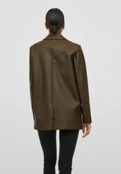 Vila Leren Jas - Demitasse -Dames 133f2224728847da9a272d21a76229ed