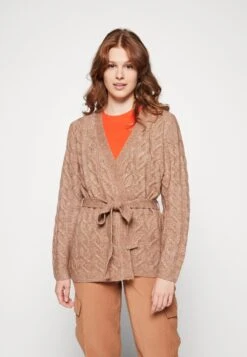 Vila Viella Ls Cable Knit - Vest - Toasted Coconut