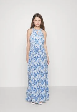 Vimesa Braided Dress - Maxi-Jurk - Cloud Dancer/Blue