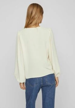 Vila Mit Langen Ärmeln V-Ausschnitt - Blouse - Birch -Dames 14e11eb9d4d04acdb5e3229eb46f21e3