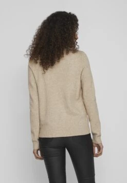 Vila Viril V-Neck L/S-Noos - Trui - Natural Melange -Dames 15b2bb924c984d92b56d31ce910c1ee5