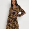 Vila Viadeline Dress - Jurk - Black/Birch -Dames 1714cfd977434d97a8b6a7738c56f8ab