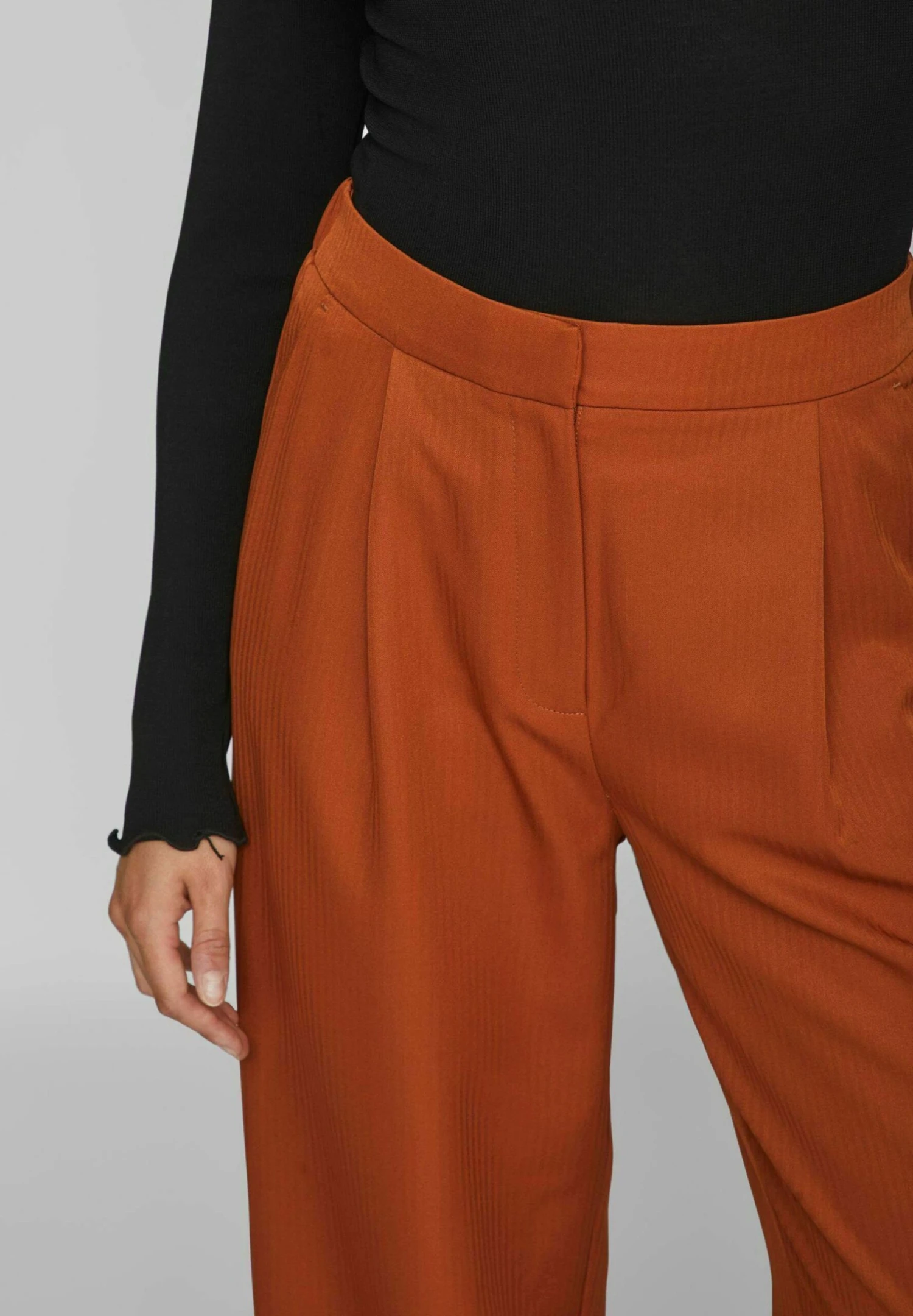 Vila High Waist - Broek - Caramel Cafã 6 Vila High Waist - Broek - Caramel Cafã - Afbeelding 4
