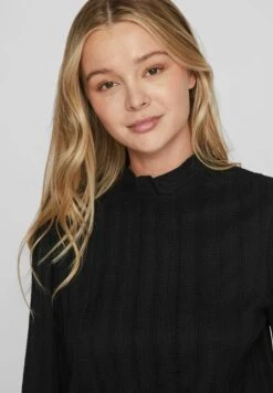 Vila Mit Langen Ärmeln High Neck - Blouse - Black -Dames 191d49f973874d07a8703e13d7e236d7
