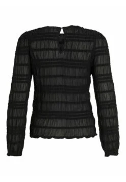 Vila VihilmaO-Neck Top - Blouse - Black -Dames 194d733bfaf144cb89b7dbfe7365bedf