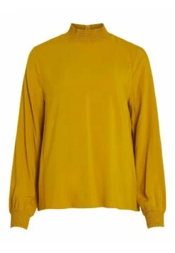 Vila Gesmoktes - Blouse - Golden Palm -Dames 19d4cea725bf4e3c8c1b3aae03b73d1d
