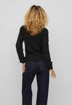 Vila VihilmaO-Neck Top - Blouse - Black -Dames 1a1c5555ef2c4b6c88773162b57b580f