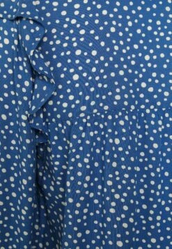 Vila Vipil Oma O Neck - Blouse - Federal Blue/Cloud Dancer -Dames 1b0bd8c2259641dc90171a927113f51f