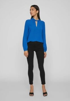 Vila Mit Langen Ärmeln - Blouse - Lapis Blue -Dames 1b5ff45b52304743a60bc8fcf6623606