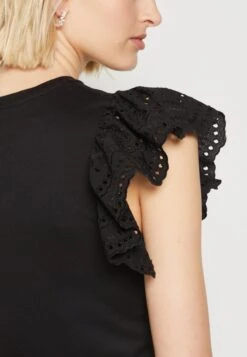 Vila Viredda Cap Sleeve - T-Shirt Print - Black -Dames 1c874e69aebd46129eb750e3af4e510d