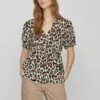 Vila Wickel Kurzärmeliges - Blouse - Birch -Dames 1cb12a5c892044359399664b12d1b3a8
