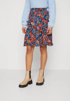 Vila Vipaya Skirt - A-Lijn Rok - Black Flower