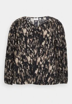 V Neck Blouse - Blouse - Black -Dames 1eb57d55f8e34e9cabbc557cf640ab13