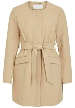 Vila Halflange Jas - Beige -Dames 1eeeef07379a454f8d984ccfaab78806