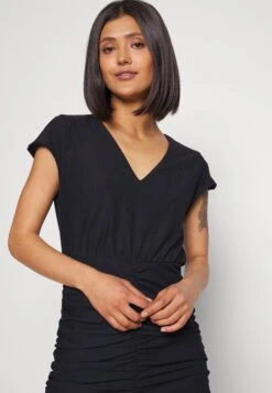 Vila Vipartina Capsleeve Short Dress - Jerseyjurk - Black -Dames 1f0b45ae4d264ebc80aa34513ccb5cd3