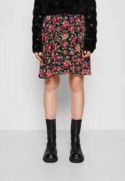 Vila Viura Short Skirt - A-Lijn Rok - Black/Pink