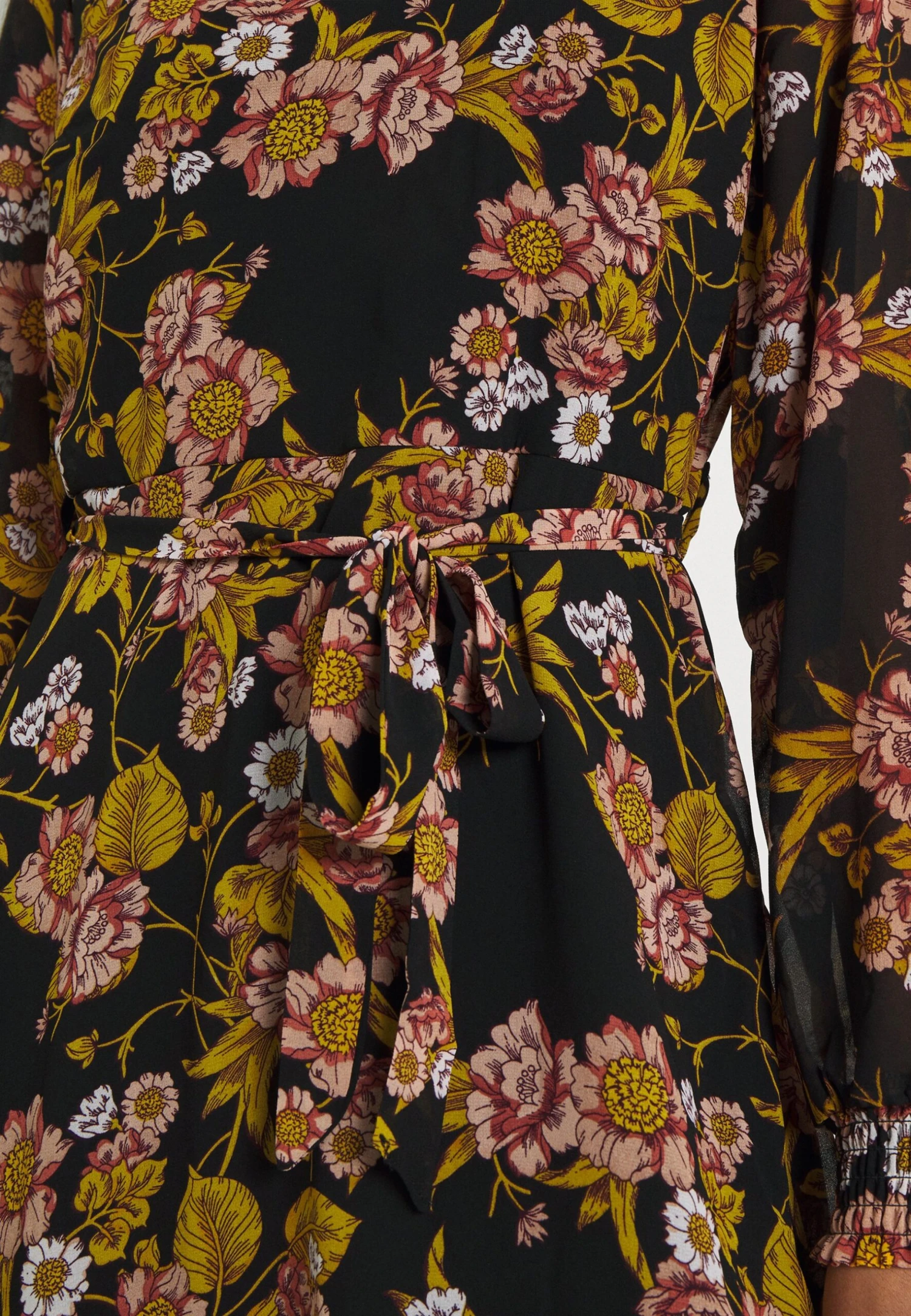 Vila Viadeline Dress - Jurk - Black/Birch 8 Vila Viadeline Dress - Jurk - Black/Birch - Afbeelding 6