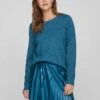 Vila Viril O Neck - Trui - Moroccan Blue