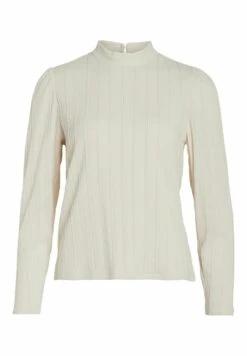 Vila Mit Langen Ärmeln High Neck - Blouse - White Sand 12 Vila Mit Langen Ärmeln High Neck - Blouse - White Sand -Dames 20797dfe1f9040369daf30ed5f04d931