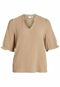 Vila V-Ausschnitt - Blouse - Savannah Tan -Dames 2095037be43c4c93a5a15bfe5c16d242