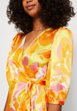 Vila Vicamila Wrap 3/4 Ankle Dress - Cocktailjurk - Solar Power -Dames 21d9f399f99e446c84852af2530a681a