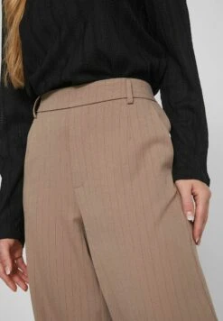Vila High Waist Nadelstreifen - Broek - Brown Lentil -Dames 21fd6d1915234f109c34fbec4777a5c8