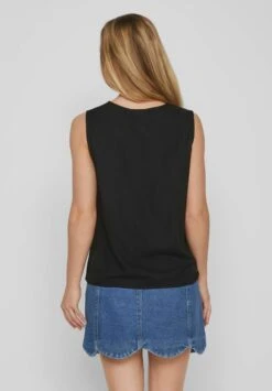 Vila Mit V-Ausschnitt Ärmelloses - Blouse - Black -Dames 2304379117814c0cbe3fb73e721bb3c7