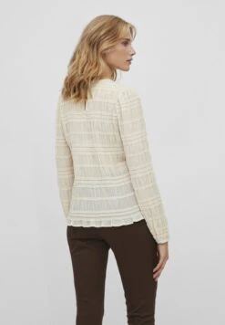 Vila VihilmaO-Neck Top - Blouse - Birch -Dames 250580146a774ef39a77db939c01c0de